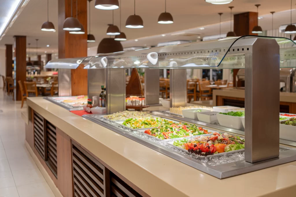 a imagem mostra o restaurante do resort Beach Park